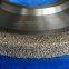 Brazed carbide crushed diamond grinding wheel, grinding head