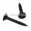 black gypsum screw wood drywall screw