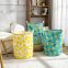 household living room lemon laundry basket round recycled storage basket canvas cotton fabric storage basket