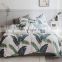 i@home Green plant monstera leaves nordic simple bedding set duvet cover set 100% cotton