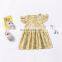 2019 new Cup sleeve short ruffle dress for spring cute baby kids children Boutiques dress