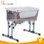 Swinging fashion design baby crib with 6-position height adjustable