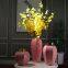 Chinese jingdezhen modern simple gild pink red ceramic vase for showroom bedroom