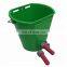 4L Gray Calf Feeding Bucket barrel With Rubber Animal Feeding Nipple