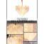 Ripple Leaf Feather Crystal Glass Chandelier for Home Hotel Villa Kitchen Living Room