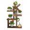 K&B wholesale home decor modern popular cheap solid wood flower pots rack corner stand