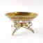 copper hammered shiny flower decor bowl
