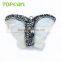 Topearl Jewelry Butterfly White Shell Pendant Rhinestones Clay Pave Fashion Pendant SPD03