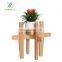 Indoor pine adjustable cross frame modern simple flowerpot support balcony plant frame telescopic flowerpot holder