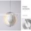 Modern Creative Designer Rotating Moon Metal Contemporary Pendant Lights Bedroom LED Chandelier Lamp