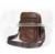 European style coffee color genuine leather cross body shoulder bag for women vintage OEM ODM