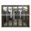 villa modern big size accordion glass exterior black framed french design bifold patio aluminum profile folding door