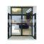 High quality aluminum profile casement window half door half window casement artistic design aluminum casement window