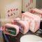 2022 Transparent Luxury Pouch Small Plain PVC Organizer Pink Travel Brush Clear Custom Makeup Bag