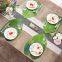Christmas Wedding Dining Decoration Table Mat EVA decoration Heat Insulation Waterproof Simulated Banana Leaf Shape Placemat