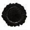 Wholesale Flora Glass Charger Plates Black Colored Reef Glass Charger Plates For Wedding Banquet