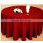 High quality Red plain polyester tablecloths