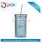 customized glass mason jar with handle and lid