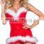 2015 fashion cheap red women christmas sexy dress costumes