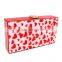 fashion new stle bule red heart acrylic box clutch bag