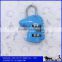 Cute 3 Dial Metal Horse Design Combination Lock Diary