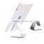 Aluminum tablet stand silver bed table holder with clamp for apple watch