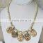 Skull Bone Pendant Beads Chains Engraved Horn Jewelry `