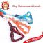 Jacquard spot wholesale pet leashes pet harness traction rope footprints selling