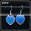 2016 New Factory Direct Heart Shape Natural Stone Opal Drop Earrings SMJ0155