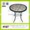 Wholesale outdoor garden mosaic metal table patio outddor mosaic furniture metal table