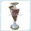 Unique resin silver plated european candlestick