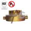NSF-61 approved hot forging lead free brass meter fitting/coupling