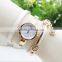 NEW Crystal Vintage Leather Strap Quartz Women Bracelet Wrist watches Rhinestone Lady Watch