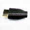 High quality high speed gold plated micro hdmi to hdmi adapter with pva jacket