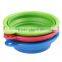 Homdox Silicone Bowl Foldable Pet Dog Food Water Travel Portable Bowl Feeder 3 PCS/ Set AM002860