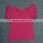 Hotsale ruffle top shirts for girls,wholesale blank baby T shirts,Girls double ruffle top shirts manufacturers,T shirts in stock