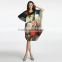 Digital printing silk kaftan dress