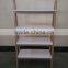 Factory Price Living Room Furniture Wood Storage Shelf 4 Tier Wood Ladder Shelf