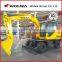 prices of excavator 10 ton wheel excavator for export DLS100-9A