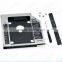 Aluminum 12.7mm 2nd Hard Drive DVD Bay Caddy SATA to SATA For Laptop Acer/Asus/Dell for Sony