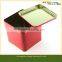 Fashion Red Color Wedding Gift Metal Rectangle Tin Box