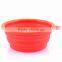A-bomb New Food Grade Eco-friendly Food Grade Folding Colorful Silicone Pet Dog Bowl For Travel