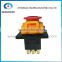 Ignition Momentary Press Push Button Switch YCZ5-B Emergency stop 7 Pin IP55 lock Protective cover Waterproof combined switch