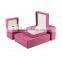 China manufacturers custom logo wholesale plastic leather jewelry gift packaging box