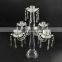 European style 5-arm gorgeous design with drop pendant Crystal Candelabra Centerpiece and crystal candle holder Wedding NO:10