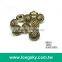 (#B6010/13mm) antique silver plated fashion flower pattern shank buttons maker
