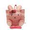 Korea Brand PU Material Little Rabbit Pattern Anti-lost Children Backpack Bag