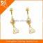 Best design gold plated fashion belly ring jewelry with zircone