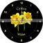Eco-friendly slate wall clock with different images