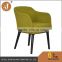 Cocktail Lounge Night Club Chairs in Stylish Retro Olive Green Fabric